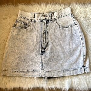 Vintage Women’s Chiori Acid Wash Denim Mini Skort Size 9/10